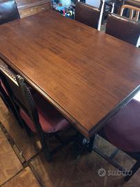 Tavolo in noce + 6 sedie