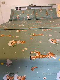 Lenzuolo matrimoniale in 4 pezzi hand made 