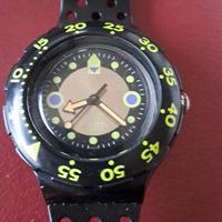 Swatch SDB102 Scuba 200M Shamu Black Wave Quartz