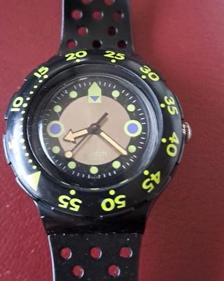 Swatch SDB102 Scuba 200M Shamu Black Wave Quartz