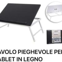 TAVOLINO IN LEGNO PIEGHEVOLE PER TABLET E PC
