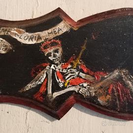 Fregio con dipinto a tema vanitas