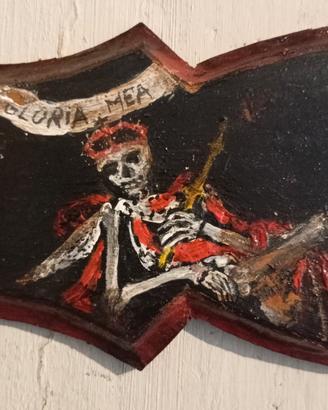 Fregio con dipinto a tema vanitas