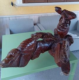 scultura in radice di  ulivo del Salento 