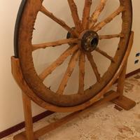 Ruota carretto siciliano da esposizione