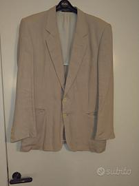 Giacca uomo in lino 100% – colore panna