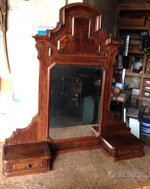 Specchiera con cassetti inizio 900