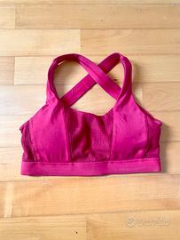 Top reggiseno sportivo rosso intrecciato Amazon