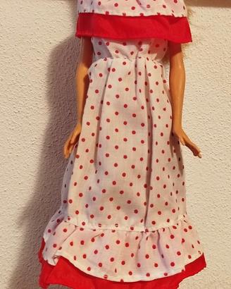Vestito originale lungo  per bambola Barbie - RARO