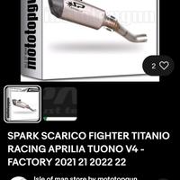 scarico decat SPARK FIGHTER per Aprilia Tuono v4 