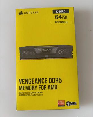 RAM CORSAIR VENGEANCE DDR5 64GB (2x32) 6000MHz
