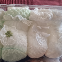 Scarpette / calzini in filo di cotone neonato