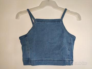 Top corto jeans 