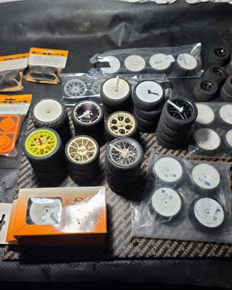 Lotto gomme 1/10 1/16 e pancar
