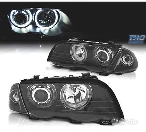 FARI BMW E46 4 PORTE 98-01 ANGEL EYES CCFL FONDO N