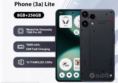 NOTHING PHONE 3A LITE 8/256GB BLACK WHITE NUOVI 🔥