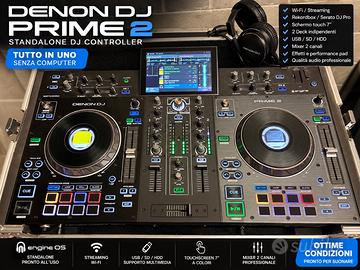 Denon DJ Prime 2 + Flight Case Professionale