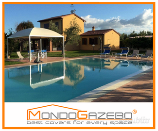 Gazebo Sun Pluvio certificato uso pubblico +misure