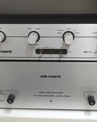 Pre + Finale AUDIO RESEARCH D52B / SP-7 - MADE USA