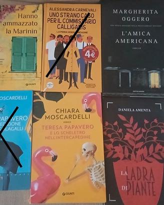 Lotto libri gialliste italiane