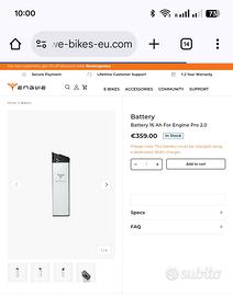 Engine pro 2.0 Batteria 52V 16Ah Nuova Originale