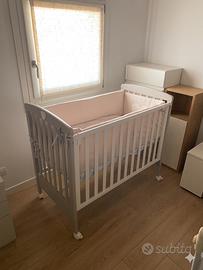 Lettino Cuoricini Mio compreso di materasso