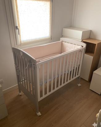 Lettino Cuoricini Mio compreso di materasso