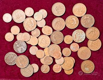 Lotto di 50 monete da Half penny Regno Unito