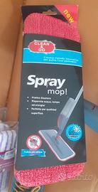 Scopa spray per lavare pavimento +6 panni microfi