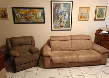 Divano letto e poltrona