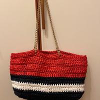 Borsa in rafia multicolor