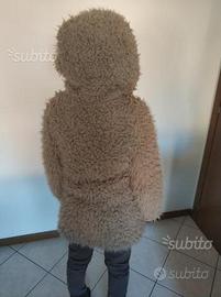 Cappotto peloso giovanile taglia s