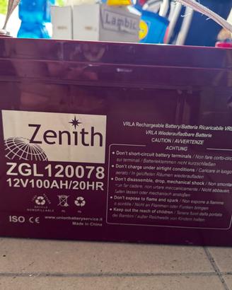 Batteria servizi Zenith 12V 100Ah VRLA