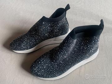 CafèNoir IDA900 sneakers strass nere donna 37