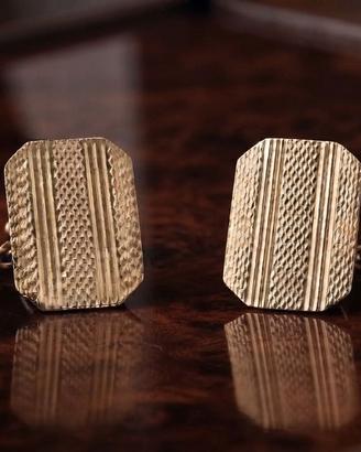 Esclusivi antichi gemelli Inglesi oro 9ct su argen