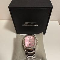 Orologio Chronotech da donna rosa con brillantini