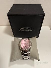 Orologio Chronotech da donna rosa con brillantini
