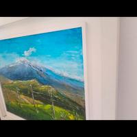 Quadro acrilico e olio su tela