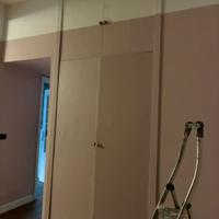 Ante armadio a muro e soppalco in legno