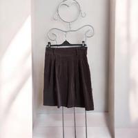 Gonna in velluto con pieghe