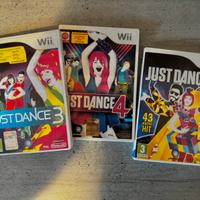 Just Dance 3,4 e 2016 per Console Wii