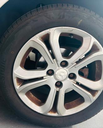 4 gomme 195 55 R16 bridgestone + cerchi peugeot