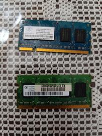 coppia RAM DDR2 da 512 mb