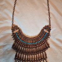 collana boho vintage con monete egiziane 