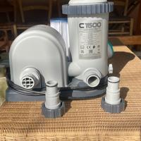 pompa a filtro intex C1500+accessori e adattatori