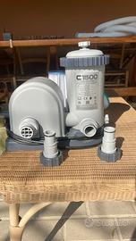 pompa a filtro intex C1500+accessori e adattatori