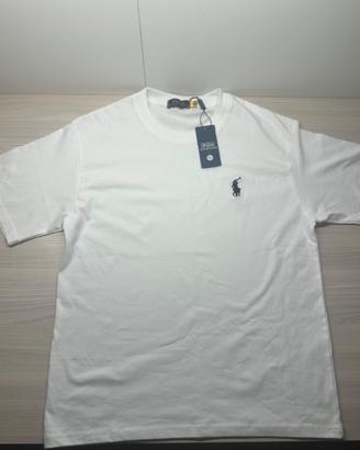 Maglia Ralph Lauren Bianca S Nuova con Sacchetto