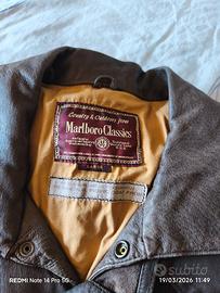 Trench Marlboro Classic in vera pelle
