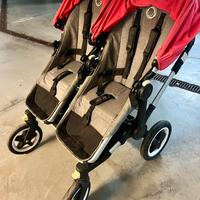 Passeggino gemellare Bugaboo con accessori