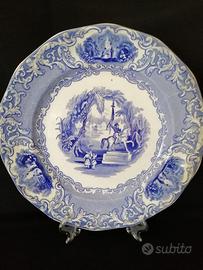 Antico piatto vittoriano inglese Oriental 800 Adam